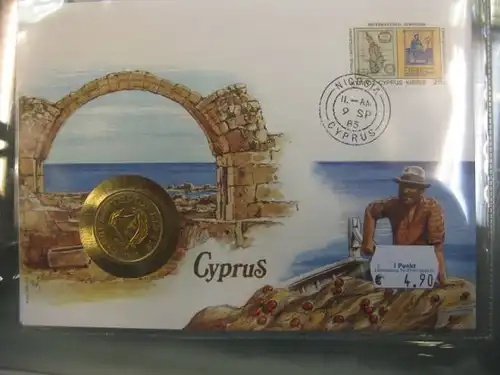 Numisbrief Münzbrief Münzenbrief: Zypern