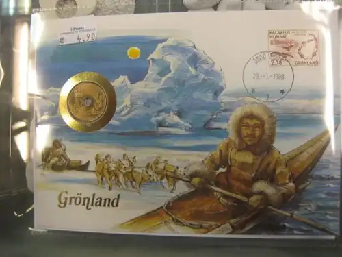 Numisbrief Münzbrief Münzenbrief: Grönland
