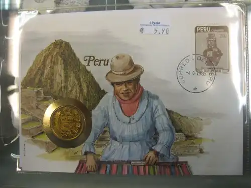 Numisbrief Münzbrief Münzenbrief: Peru