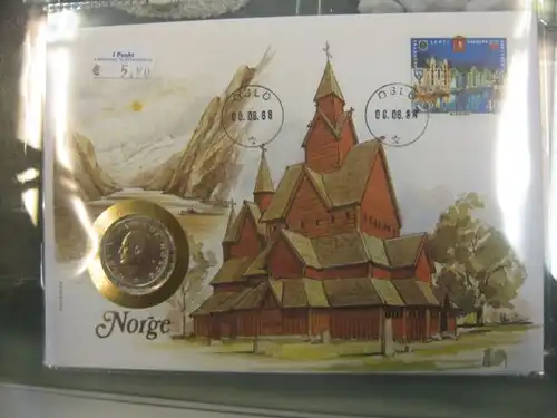 Numisbrief Münzbrief Münzenbrief: Norge Noreg Norwegen