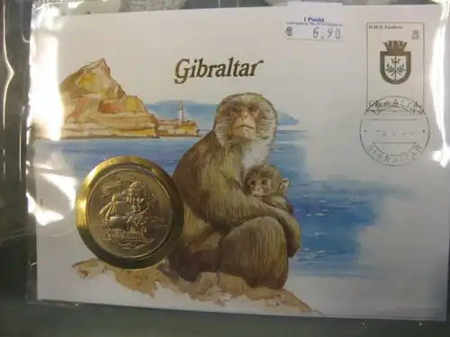 Numisbrief Münzbrief Münzenbrief: Gibraltar