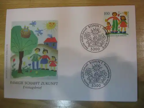Ersttagsbrief Künstler- Ersttagsbrief FDC der Deutsche Postphilatelie: Familie schafft Zukunft