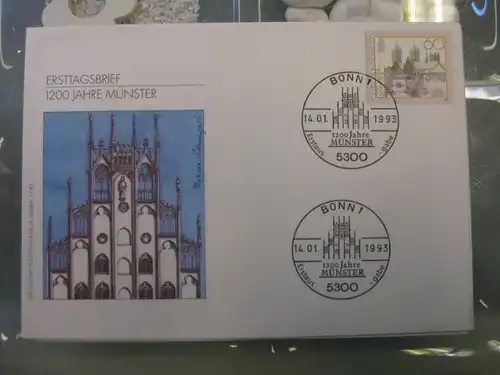 Ersttagsbrief Künstler- Ersttagsbrief FDC der Deutsche Postphilatelie: 1200 Jahre Münster