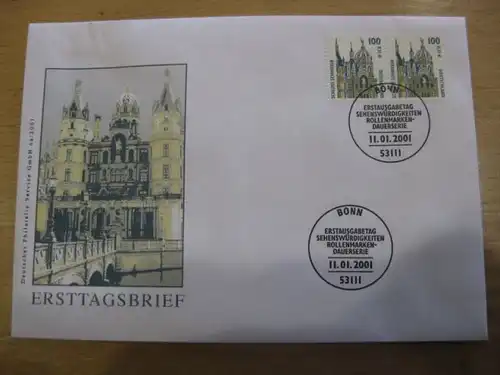 Ersttagsbrief Künstler- Ersttagsbrief FDC der Deutsche Postphilatelie: Sehenswürdigkeiten