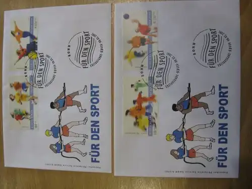 Ersttagsbrief Künstler- Ersttagsbrief FDC der Deutsche Postphilatelie: Für den Sport 2001