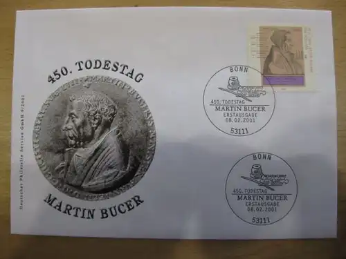 Ersttagsbrief Künstler- Ersttagsbrief FDC der Deutsche Postphilatelie: Martin Bucer