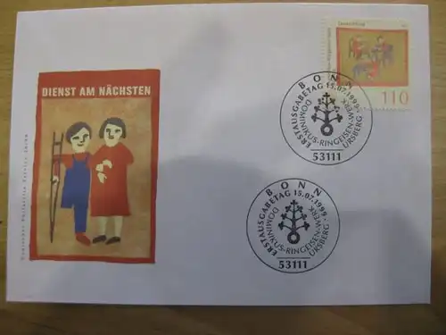 Ersttagsbrief Künstler- Ersttagsbrief FDC der Deutsche Postphilatelie: Dienst am Nächsten