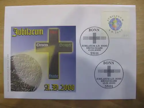 Ersttagsbrief Künstler- Ersttagsbrief FDC der Deutsche Postphilatelie: Anno Domini 2000