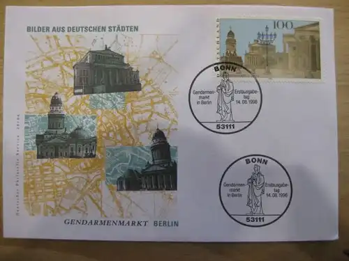 Ersttagsbrief Künstler- Ersttagsbrief FDC der Deutsche Postphilatelie:Bilder aus Deutschen Städten: Berlin