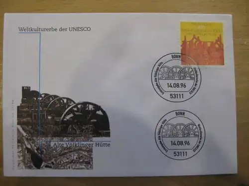Ersttagsbrief Künstler- Ersttagsbrief FDC der Deutsche Postphilatelie: Alte Völklinger Hütte