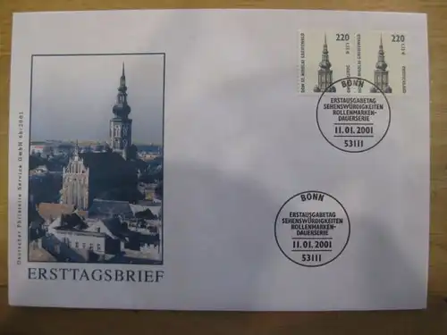 Ersttagsbrief Künstler- Ersttagsbrief FDC der Deutsche Postphilatelie: Sehenswürdigkeiten