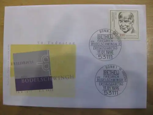 Ersttagsbrief Künstler- Ersttagsbrief FDC der Deutsche Postphilatelie: Bodelschwingh