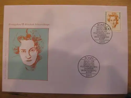 Ersttagsbrief Künstler- Ersttagsbrief FDC der Deutsche Postphilatelie:Frauen: E. Schwarzhaupt