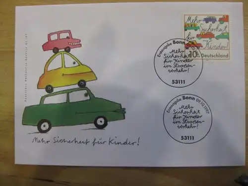 Ersttagsbrief Künstler- Ersttagsbrief FDC der Deutsche Postphilatelie:Sicherheit für Kinder
