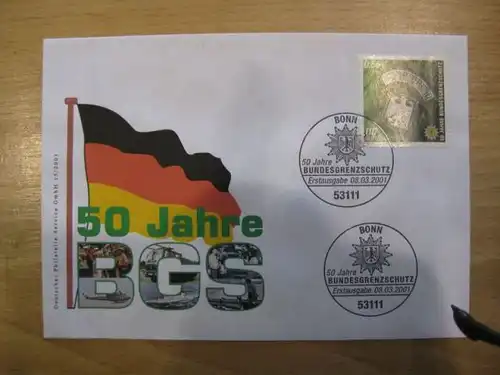 Ersttagsbrief Künstler- Ersttagsbrief FDC der Deutsche Postphilatelie:BGS