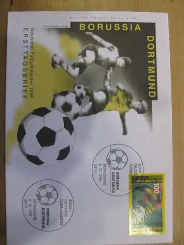 Ersttagsbrief Künstler- Ersttagsbrief FDC der Deutsche Postphilatelie:Borussia Dortmund