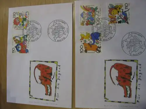 Ersttagsbrief Künstler- Ersttagsbrief FDC der Deutsche Postphilatelie: Für die Jugend 1998