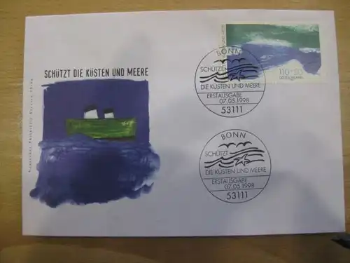 Ersttagsbrief Künstler- Ersttagsbrief FDC der Deutsche Postphilatelie: Umweltschutz