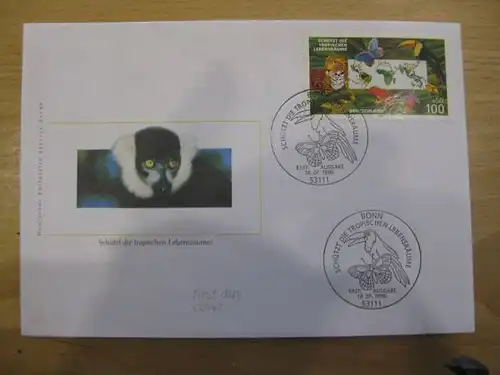 Ersttagsbrief Künstler- Ersttagsbrief FDC der Deutsche Postphilatelie: Umweltschutz