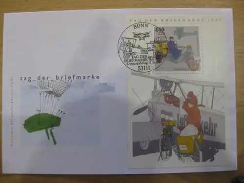Ersttagsbrief Künstler- Ersttagsbrief FDC der Deutsche Postphilatelie: Tag der Briefmarke 1997