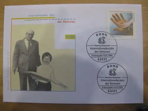 Ersttagsbrief Künstler- Ersttagsbrief FDC der Deutsche Postphilatelie: Jahr der Senioren
