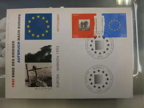 Ersttagsbrief Künstler- Ersttagsbrief FDC der Deutsche Postphilatelie:EUROPA-Marken 1995