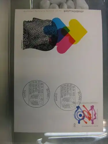 Ersttagsbrief Künstler- Ersttagsbrief FDC der Deutsche Postphilatelie:Grundgedanken der Demokratie
