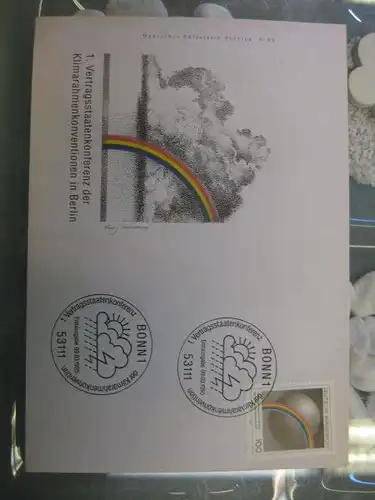 Ersttagsbrief Künstler- Ersttagsbrief FDC der Deutsche Postphilatelie:Klimarahmenkonventionen