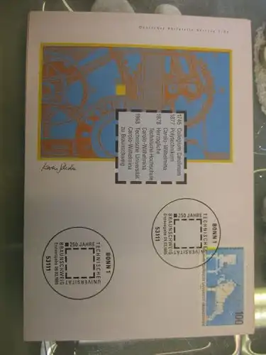 Ersttagsbrief Künstler- Ersttagsbrief FDC der Deutsche Postphilatelie:TU Braunschweig