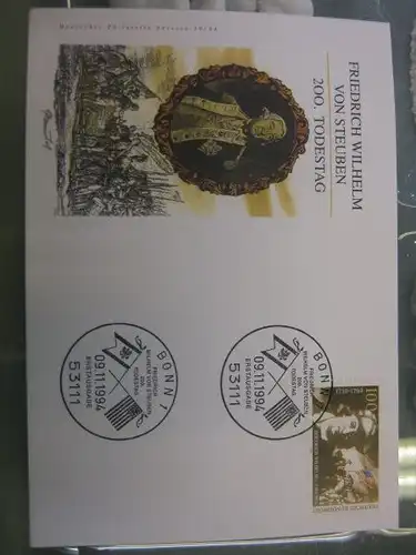 Ersttagsbrief Künstler- Ersttagsbrief FDC der Deutsche Postphilatelie: Von Steuben
