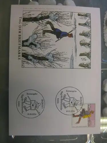Ersttagsbrief Künstler- Ersttagsbrief FDC der Deutsche Postphilatelie: Tag der Briefmarke 1994