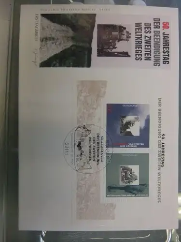 Ersttagsbrief Künstler- Ersttagsbrief FDC der Deutsche Postphilatelie: Beendigung des 2. Weltkrieges