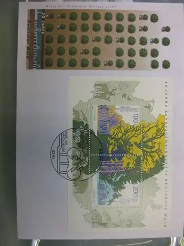 Ersttagsbrief Künstler- Ersttagsbrief FDC der Deutsche Postphilatelie: Deutscher Wald