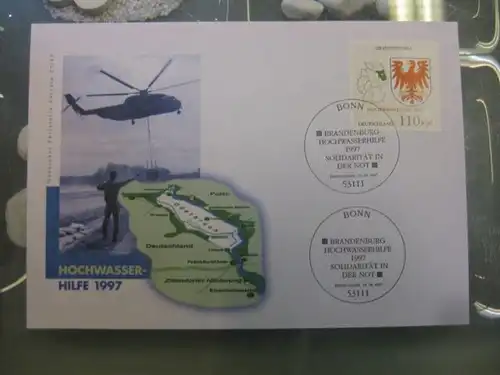 Ersttagsbrief Künstler- Ersttagsbrief FDC der Deutsche Postphilatelie: Hochwasserhilfe