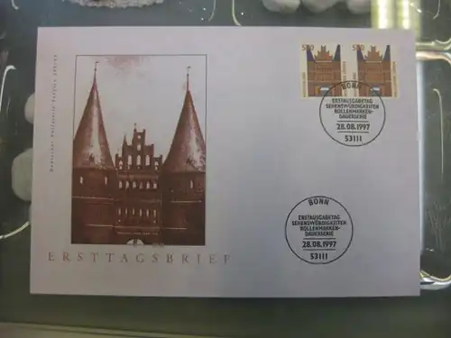Ersttagsbrief Künstler- Ersttagsbrief FDC der Deutsche Postphilatelie: Sehenswürdigkeiten 