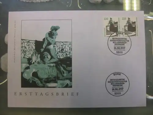 Ersttagsbrief Künstler- Ersttagsbrief FDC der Deutsche Postphilatelie: Sehenswürdigkeiten 