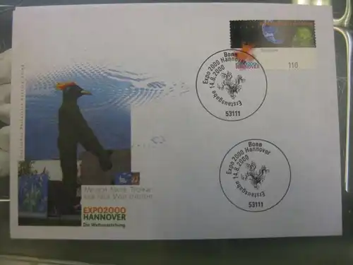 Ersttagsbrief Künstler- Ersttagsbrief FDC der Deutsche Postphilatelie: EXPO 2000