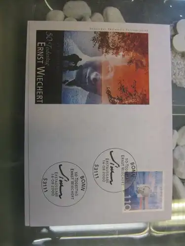 Ersttagsbrief Künstler- Ersttagsbrief FDC der Deutsche Postphilatelie: Wiechert