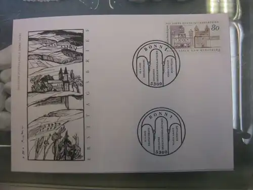 Ersttagsbrief Künstler- Ersttagsbrief FDC der Deutsche Postphilatelie: Benediktinerabtei en