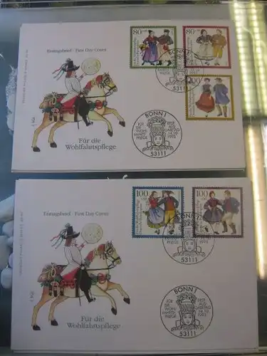 Ersttagsbrief Künstler- Ersttagsbrief FDC der Deutsche Postphilatelie: Wohlfahrtspflege, Wohlfahrtsmarken 1993