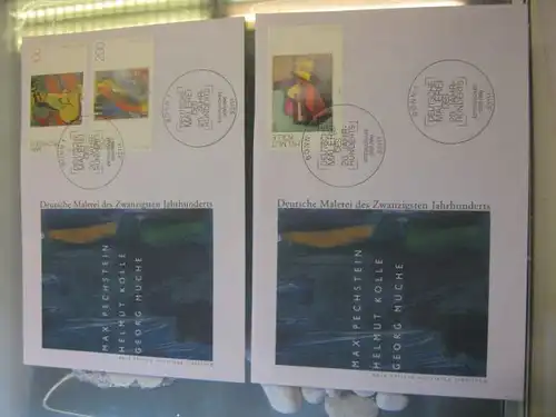 Ersttagsbrief Künstler- Ersttagsbrief FDC der Deutsche Postphilatelie; Ausgabe 1992: Deutsche Malerei