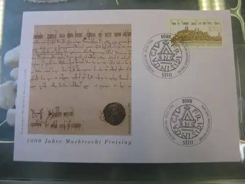 Ersttagsbrief Künstler- Ersttagsbrief FDC der Deutsche Postphilatelie: Freising