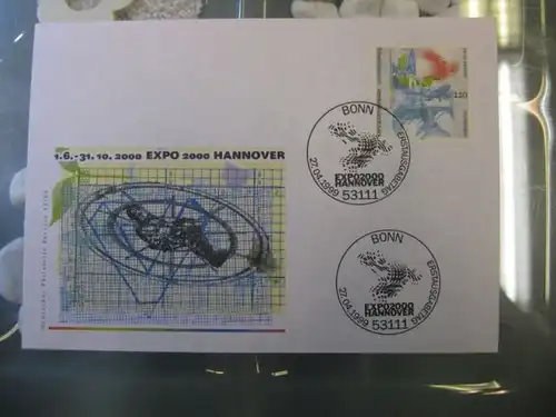 Ersttagsbrief Künstler- Ersttagsbrief FDC der Deutsche Postphilatelie: EXPO 2000