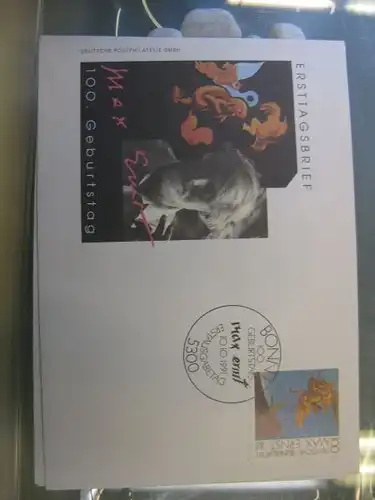 Ersttagsbrief Künstler- Ersttagsbrief FDC der Deutsche Postphilatelie: Max Ernst