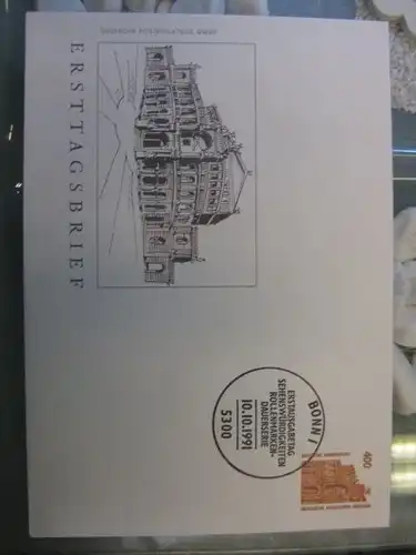 Ersttagsbrief Künstler- Ersttagsbrief FDC der Deutsche Postphilatelie: Sehenswürdigkeiten