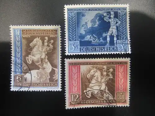 Europäischer Postkongress, 
Michel-Nummer: 820-822