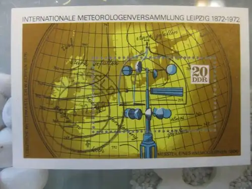 Meterologen-Versammlung Block 34 mit Ortsstempel, mit Tagesstempel