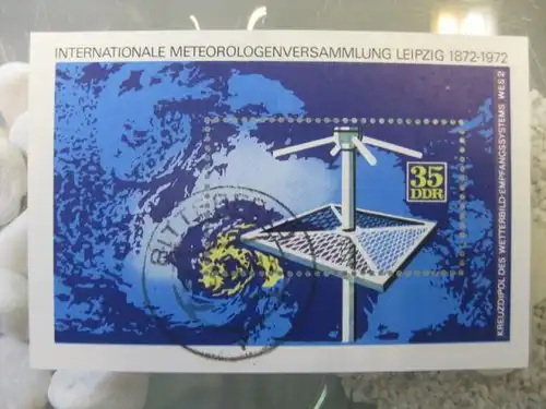 Meterologen-Versammlung Block 35 mit Ortsstempel, mit Tagesstempel