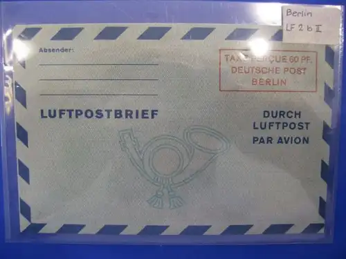Luftpostfaltbrief , Oktober 1949, Michel-Nr. LF 2 b II