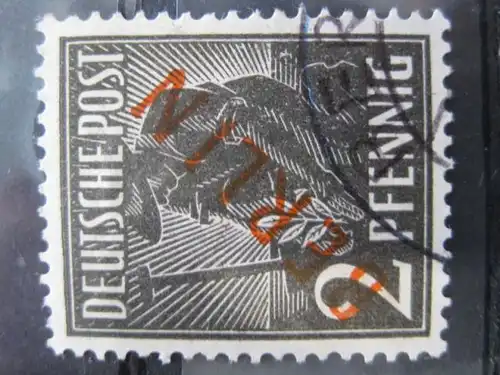 Rotaufdruck, 2 Pfennig,
Michel-Nr. 21